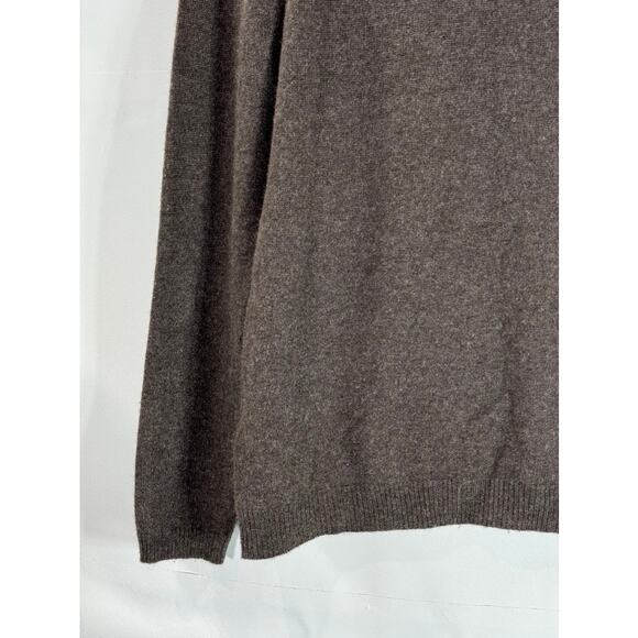 C BY BLOOMINGDALES Women's Brown Cashmere Turtleneck Pullover Sweater SZ M - Picture 7 of 9